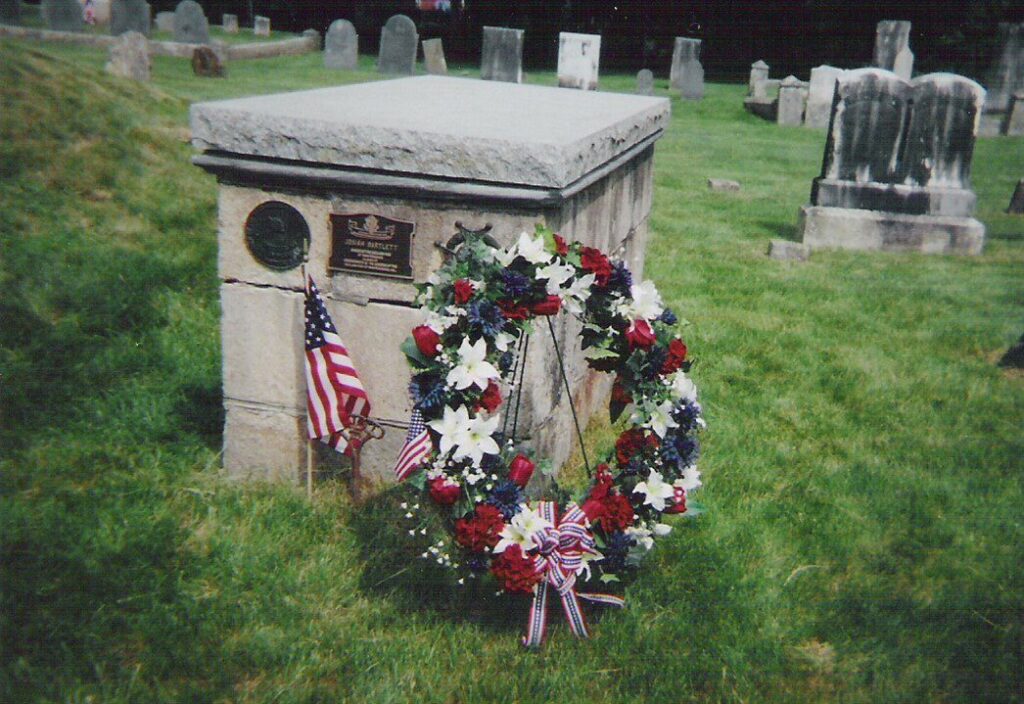 The tomb of Mary and Josiah Bartlett